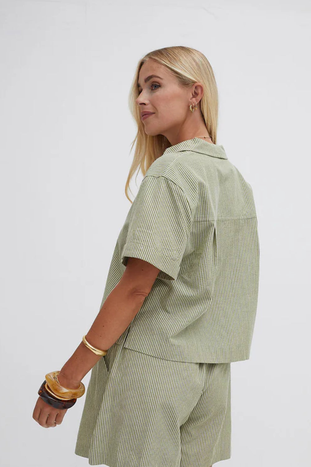 Zeta Short Sleeve Stripe Shirt