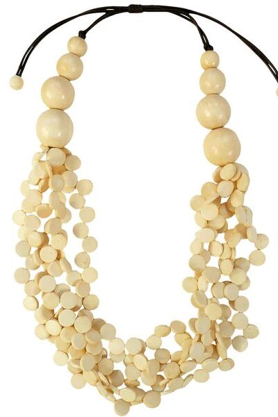 Lotus Feet Cream Cascade Cluster Necklace