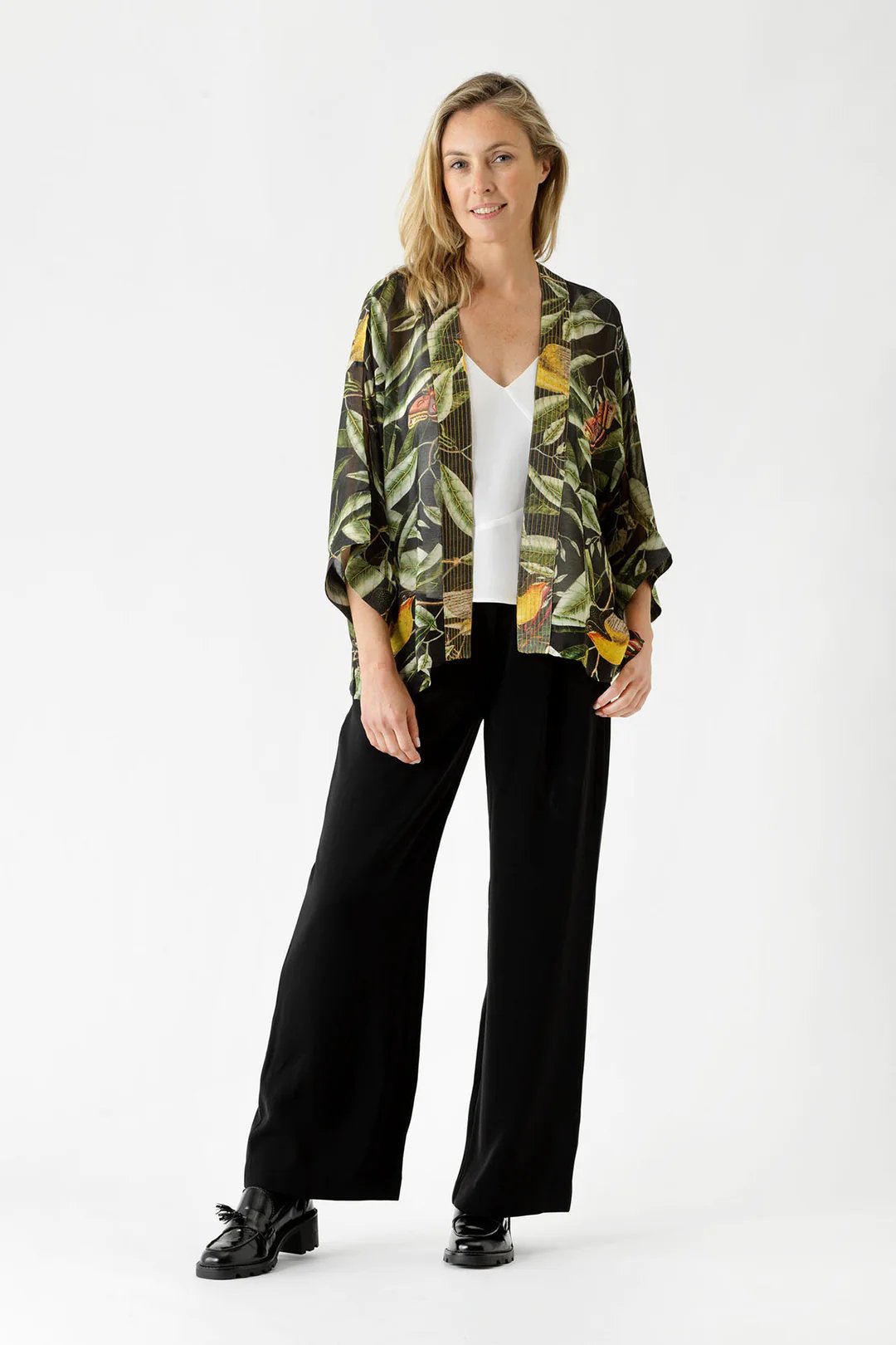 The Harper Kimono - Moonless Black