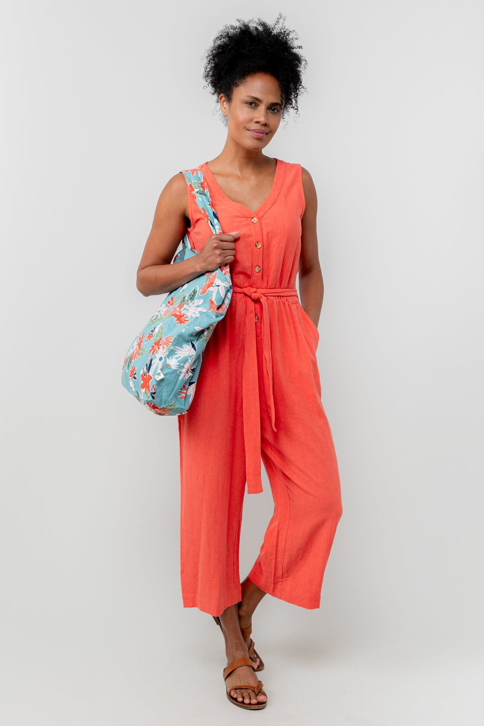 Serena Linen Shopper Bag