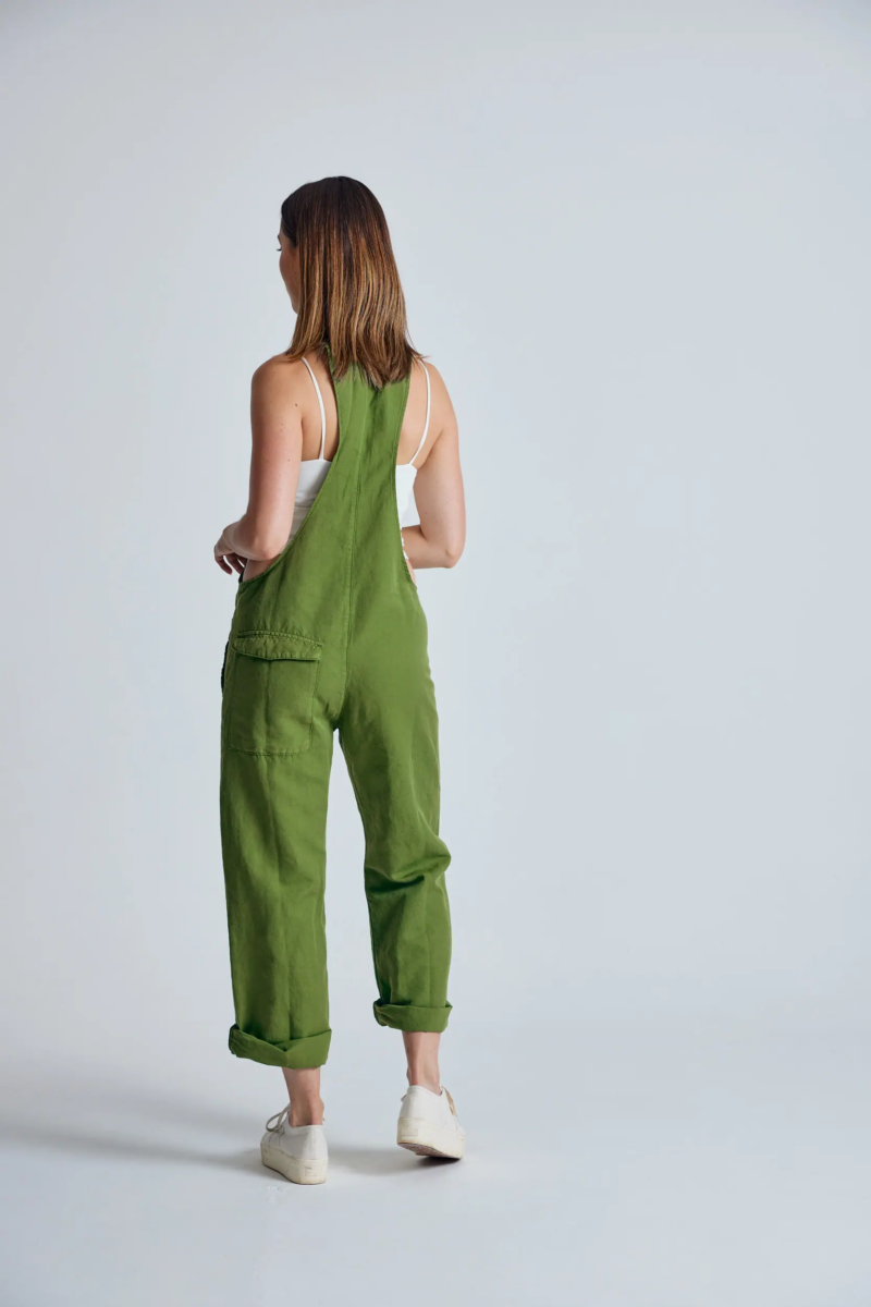 Flax and Loom Mary-Lou Linen Dungarees Spring