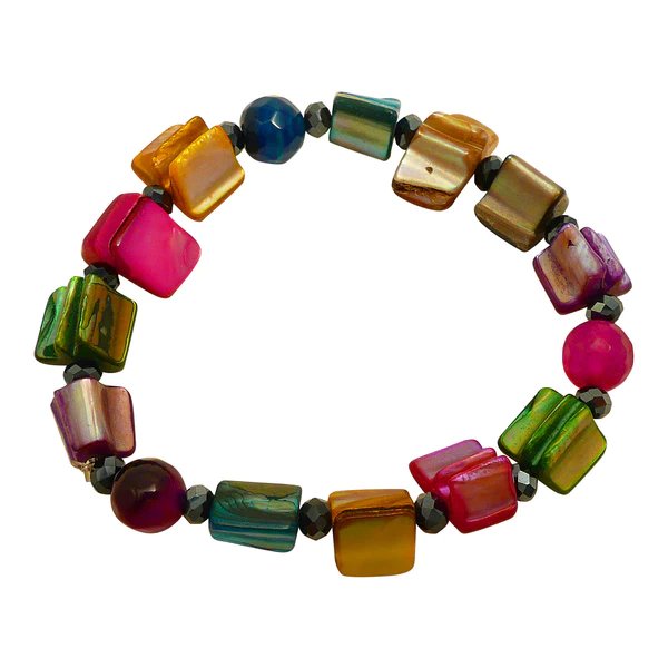 Lotus Feet Rainbow Bracelet