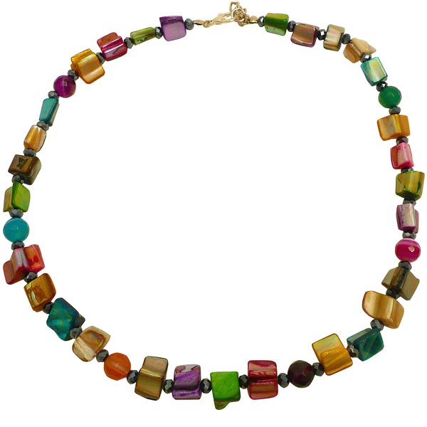 Lotus Feet Rainbow Necklace