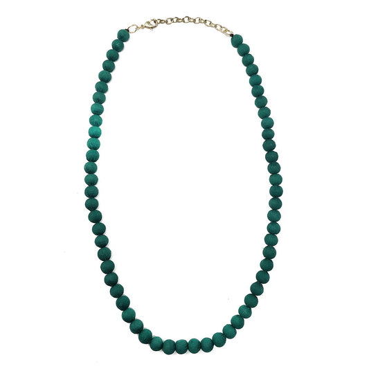 Just Trade Kantha Chromatic Teal Necklace
