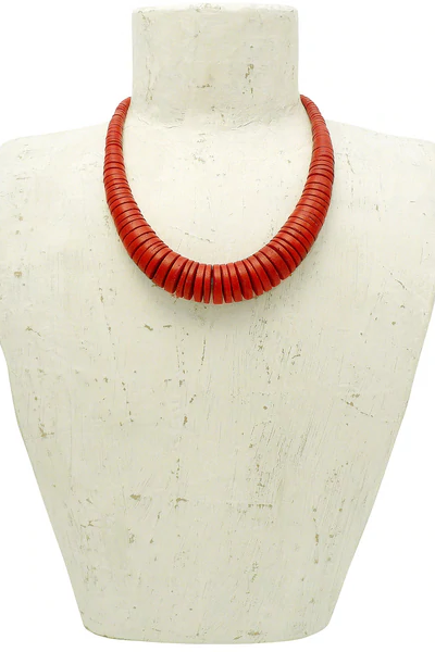 Lotus Feet Red Coco Necklace