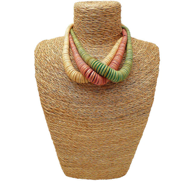 Lotus Feet Cream Coco Disk Necklace