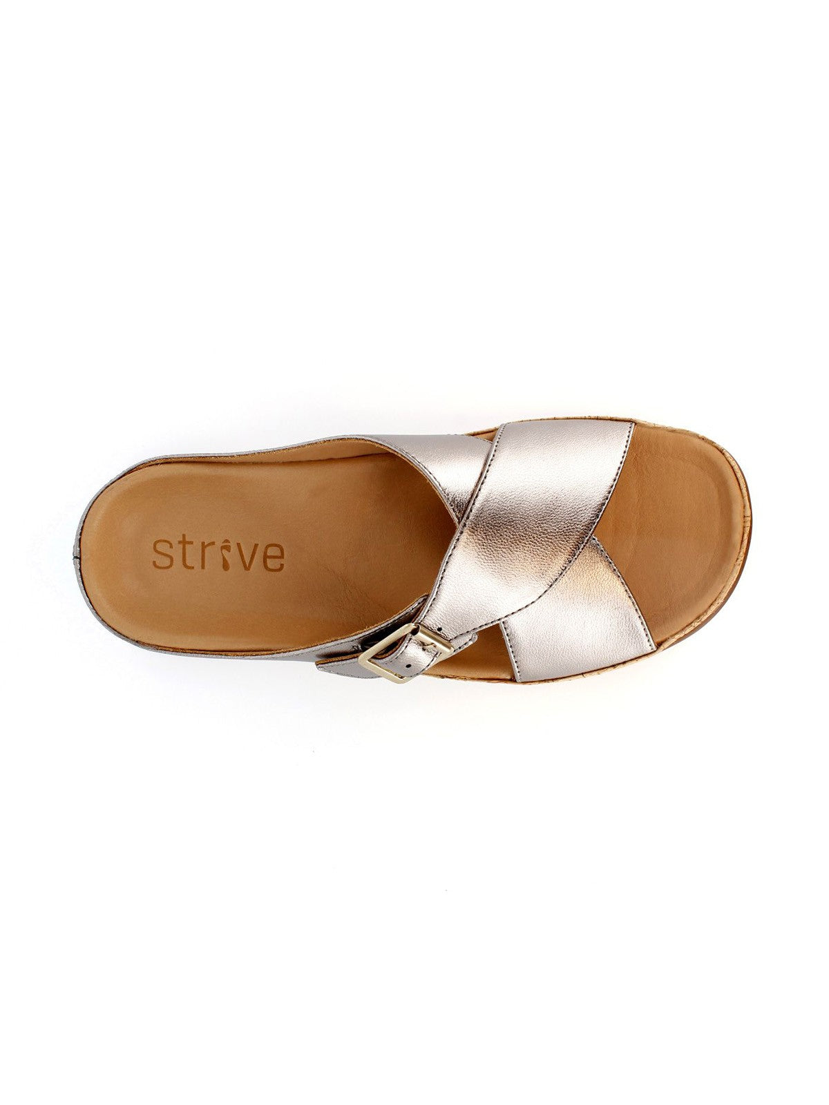 Strive Footwear Maria Buckle Sandal Grey