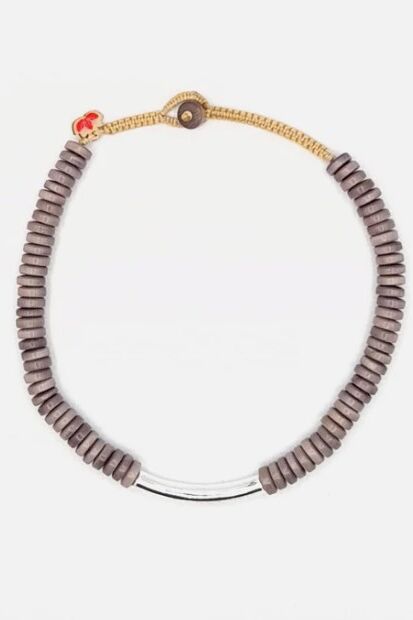 Pretty Pink Jewellery Manaus Necklace Grey