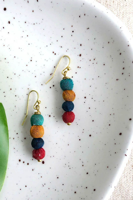 Quatre Kantha Earrings