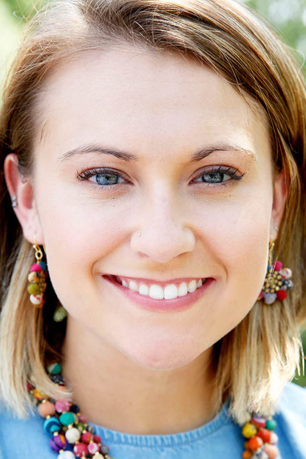 Kantha Sunflower Earrings
