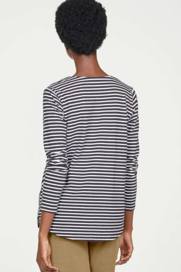 Thought Claresta Mock Wrap Top Black