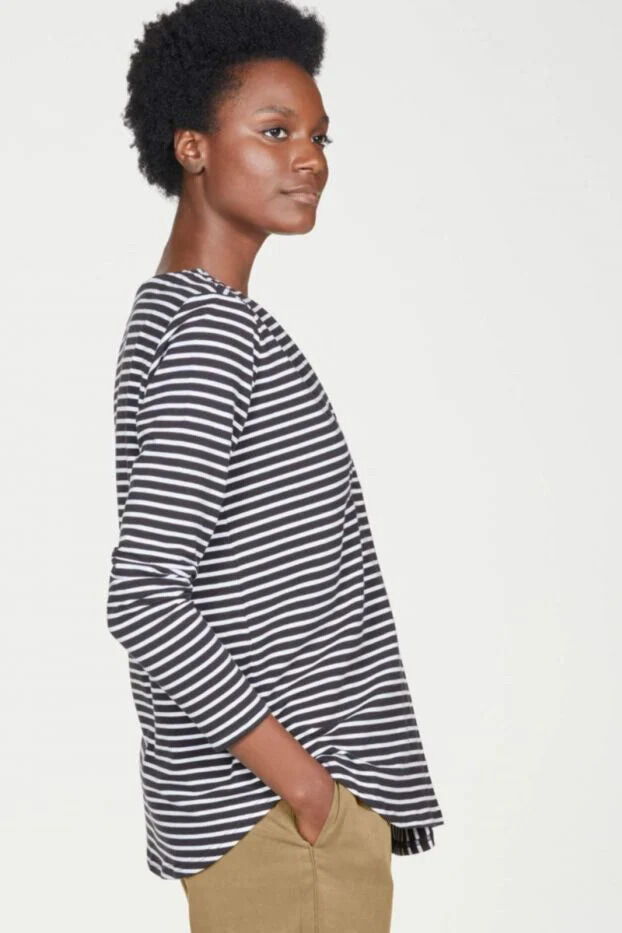 Thought Claresta Mock Wrap Top Black