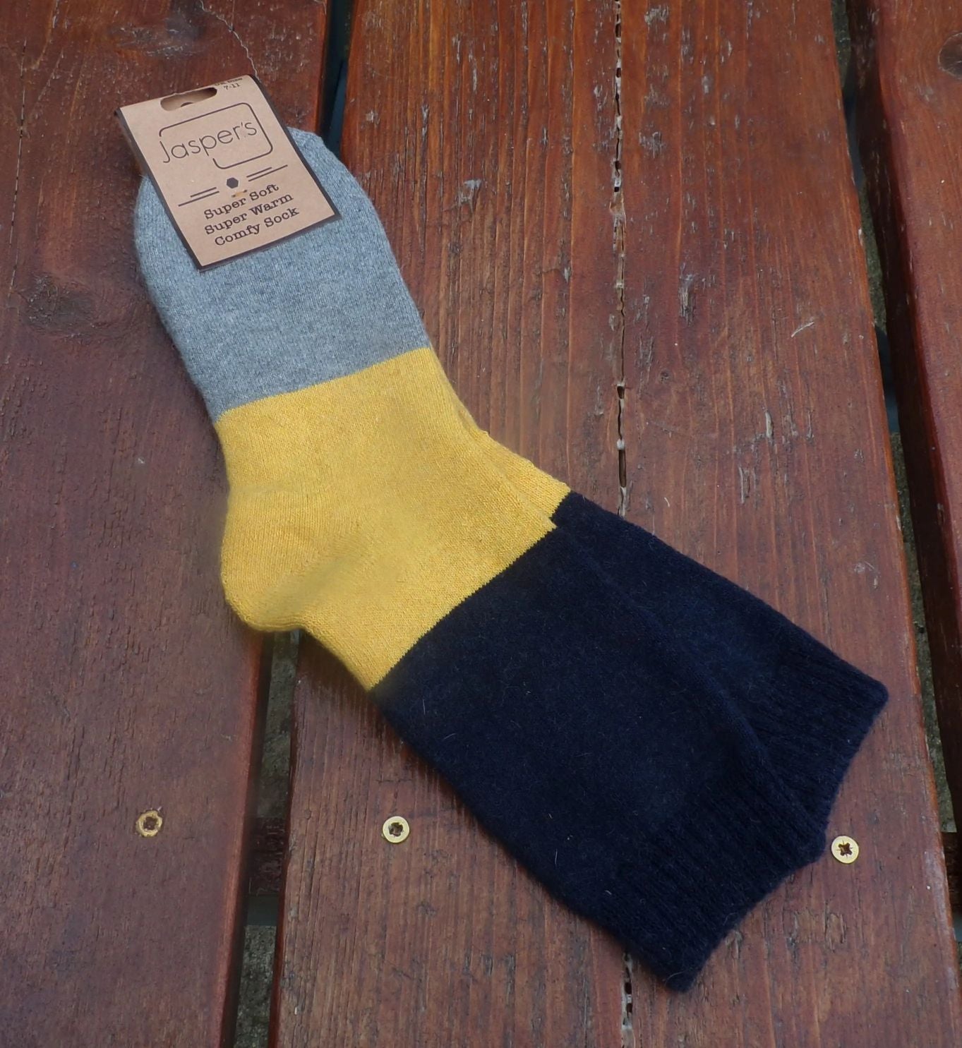 Jess & Lou Super Soft Block Socks Black