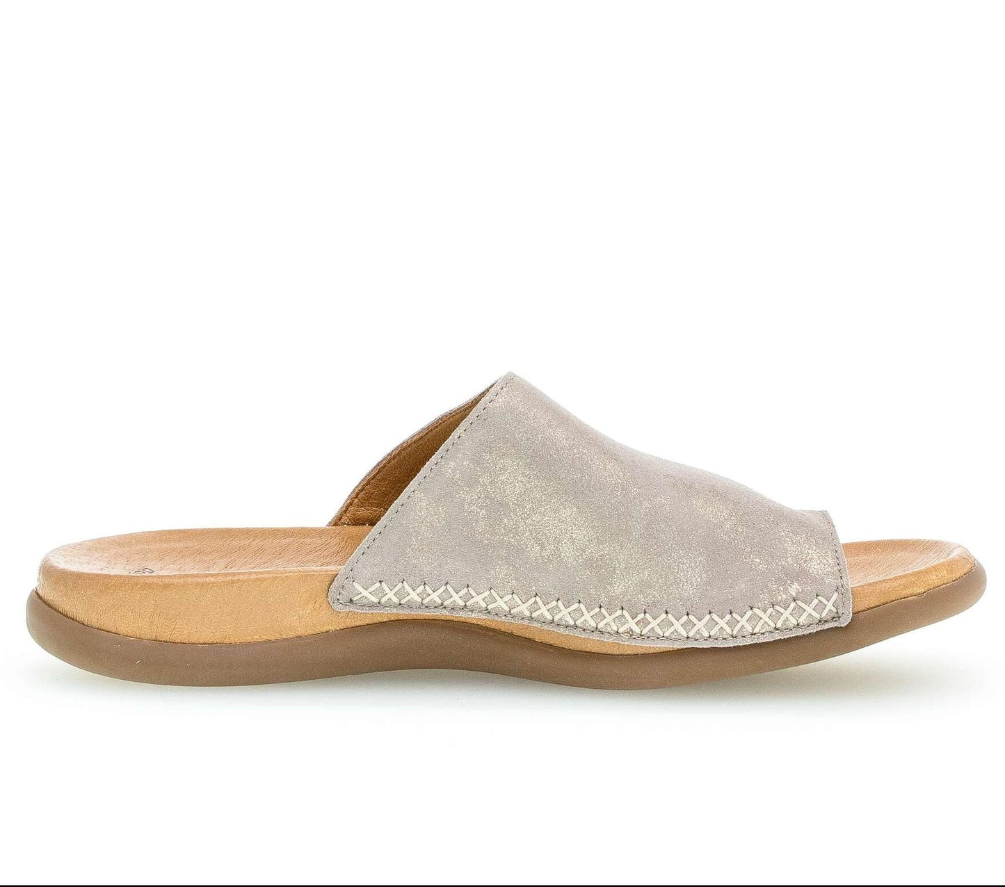 Gabor Shoes Lanzarote Toe Loop Mule Gold