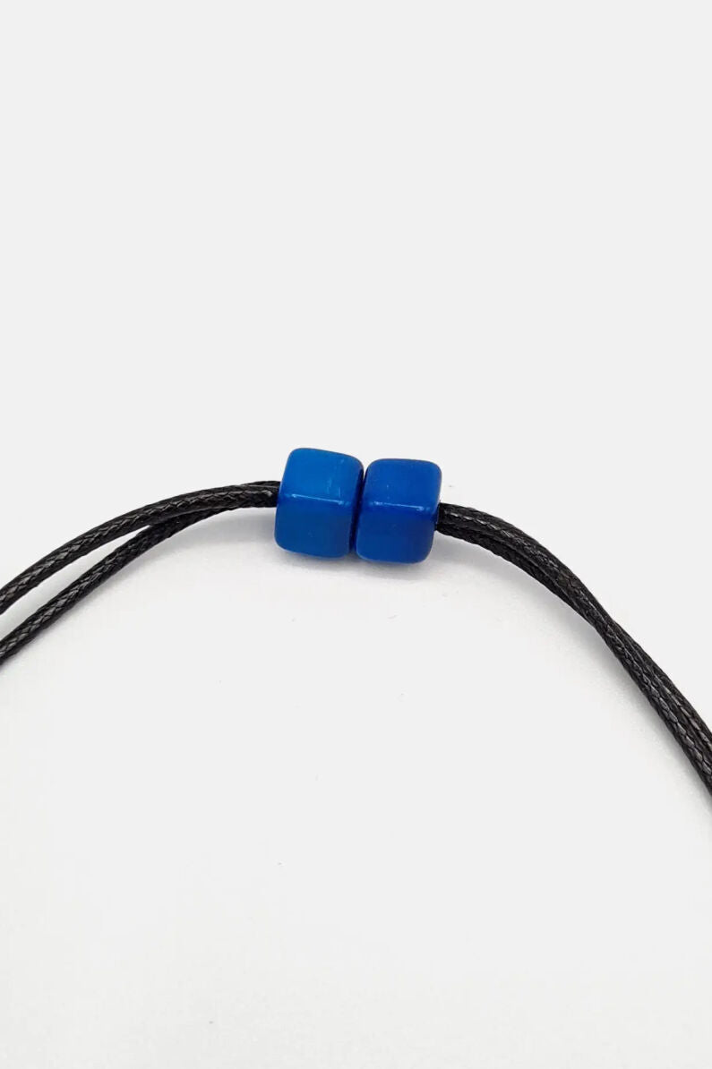 Pretty Pink Jewellery Barra Seed Necklace Blue