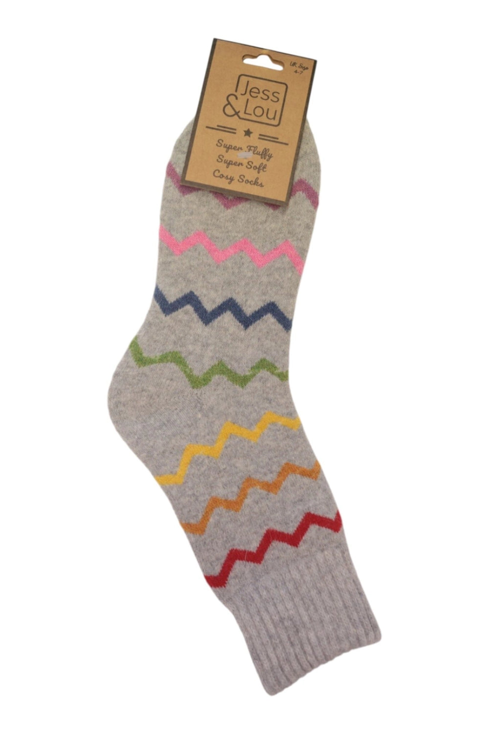 Zig Zag Cosy Socks
