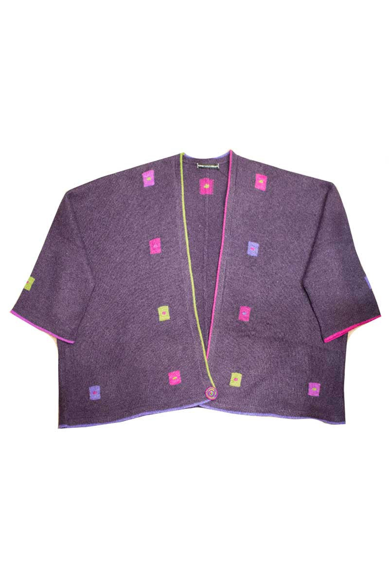 Sophies Wild Woollens Squared Up Jacket Elderberry