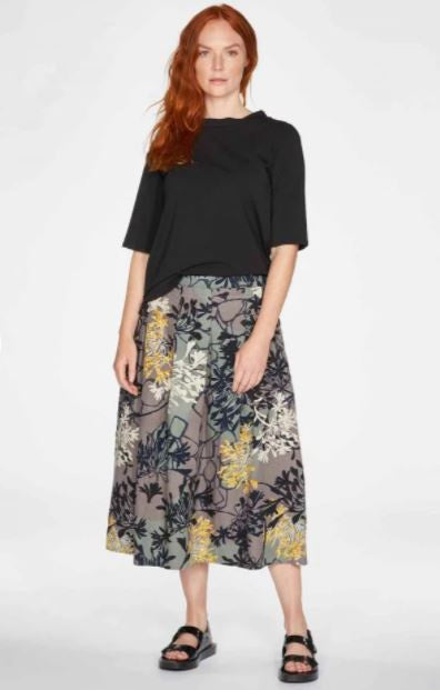 Thought Brielle Pleated Skirt Smoke
