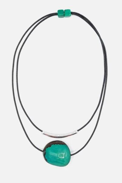 Pretty Pink Jewellery Barra Seed Necklace Aqua