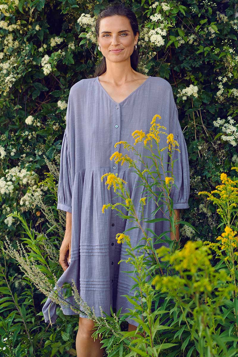 Two Danes Gili Dress Blue Granite