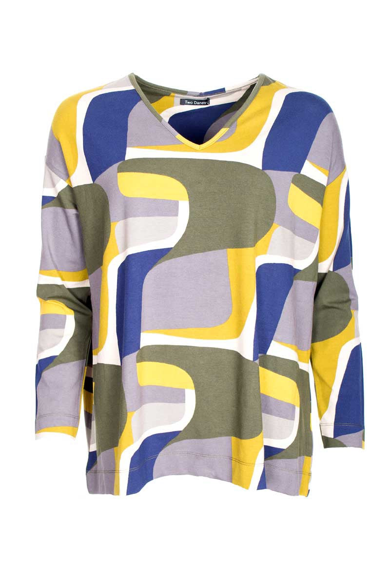 Two Danes Brooke T-Shirt Green Moss