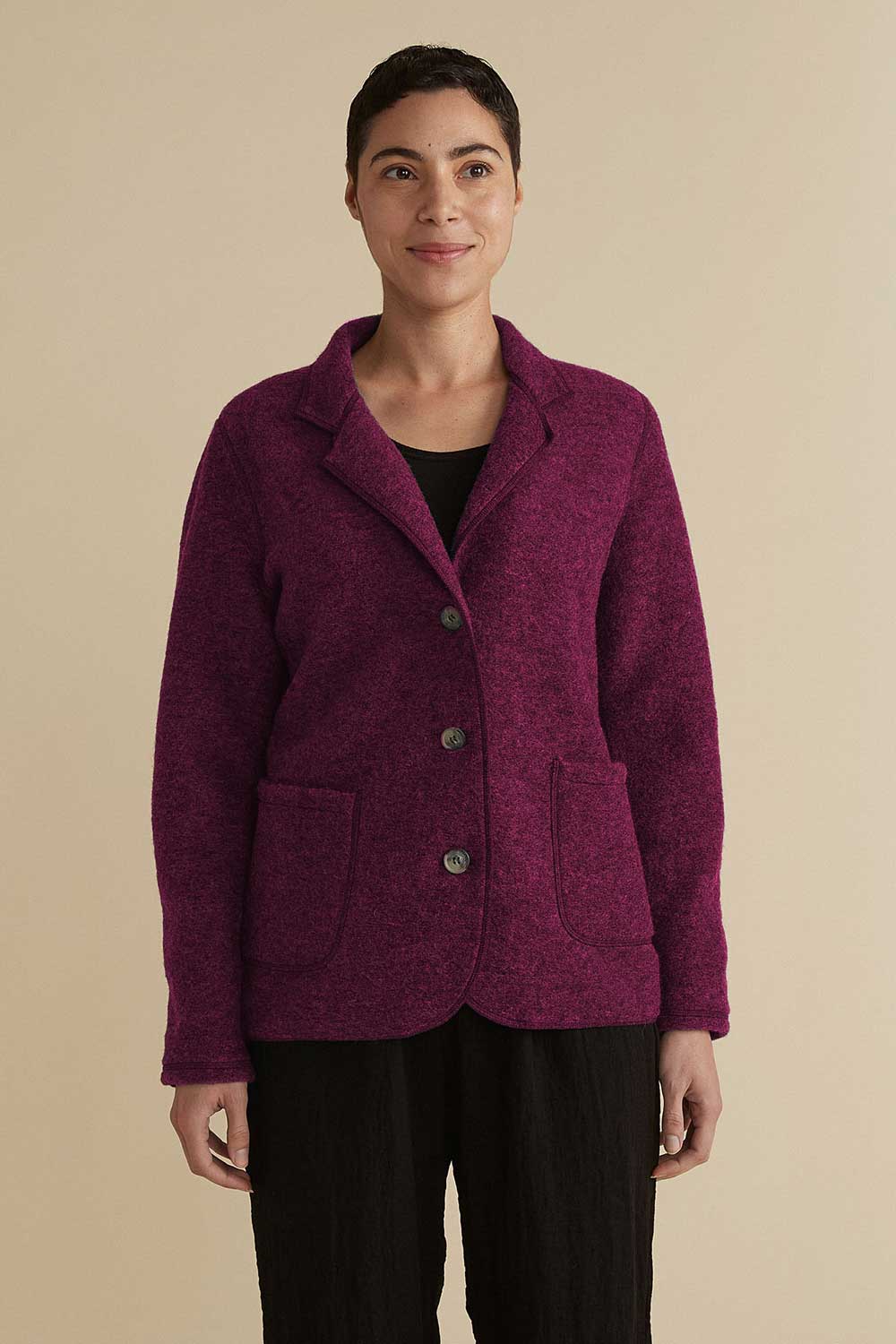Boiled Wool-Blazer