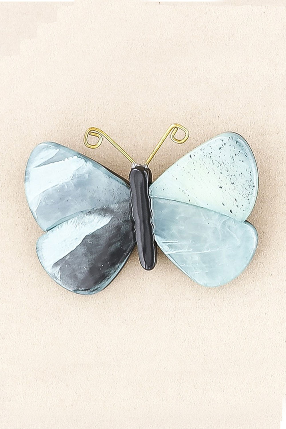 Sonata Resin Butterfly Brooch Turquoise