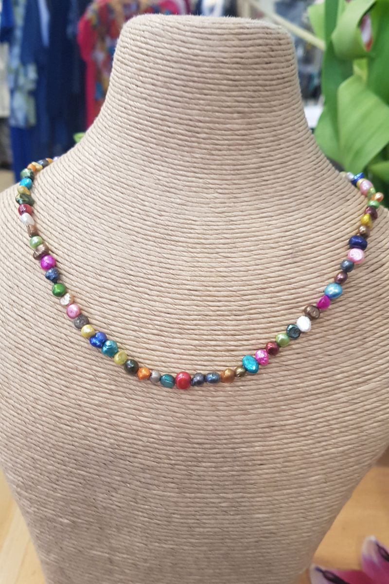 Lotus Feet Pearl Necklace