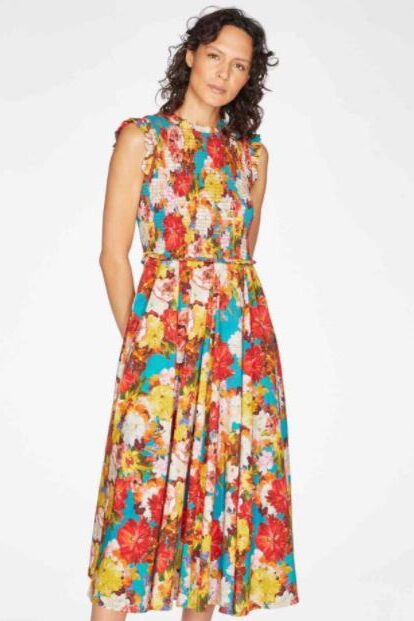 Thought Ramo Shirred Dress Multi