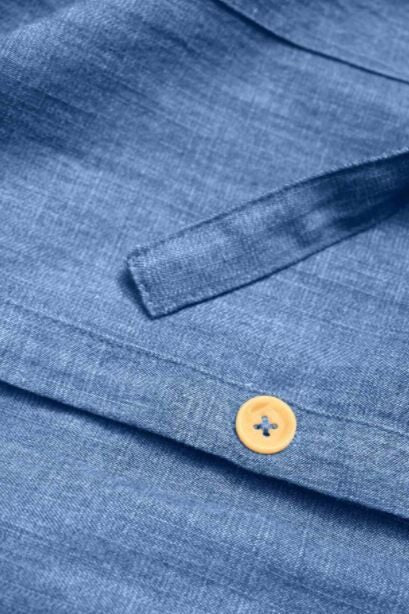 Thought Esther Tie Waist Dress Chambray Blue