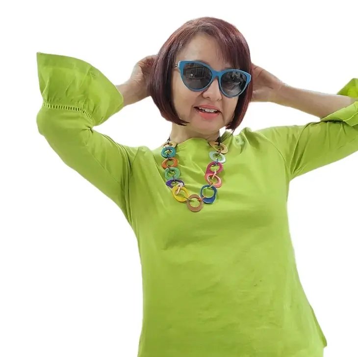 Jewellery By Allie Chained Tagua Ring Necklace Rainbow