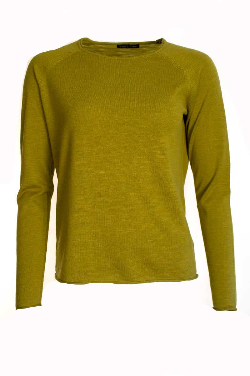 Two Danes Annika Jumper Green Moss