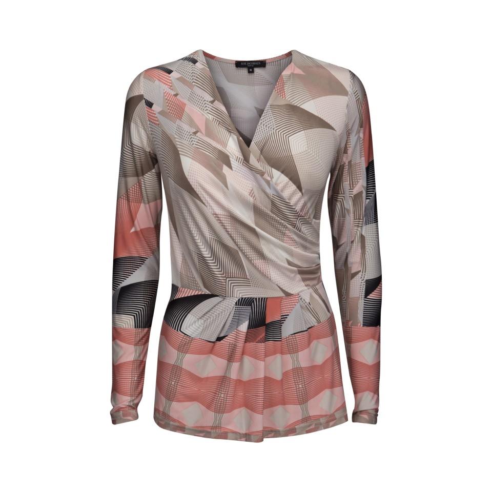 Ilse Jacobsen Draped Blouse NICE83EF Pink