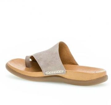 Gabor Shoes Lanzarote Toe Loop Mule Gold