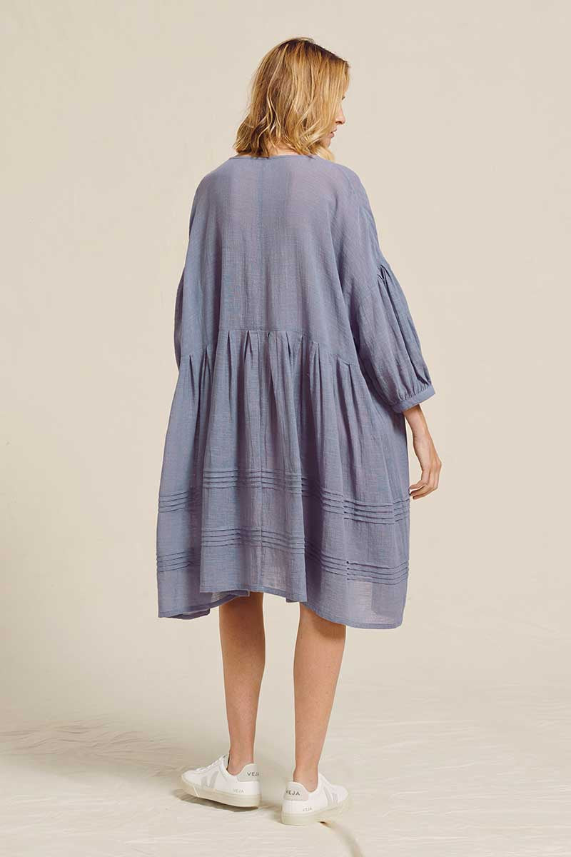 Two Danes Gili Dress Blue Granite
