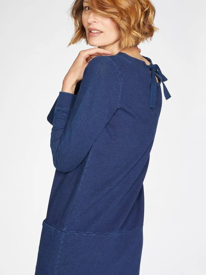 Thought Pelly Dress Navy Blue