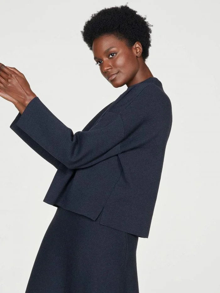 Thought Joanne Funnel Neck Jumper Moonlight