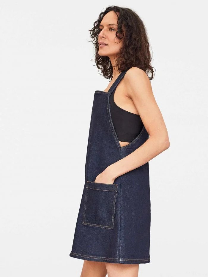 Thought Essential Pinafore Dress Denim