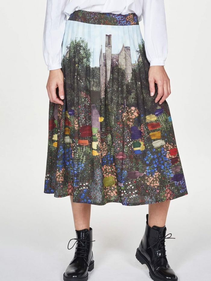 Thought Kelmscott Pleat Midi Skirt Multi
