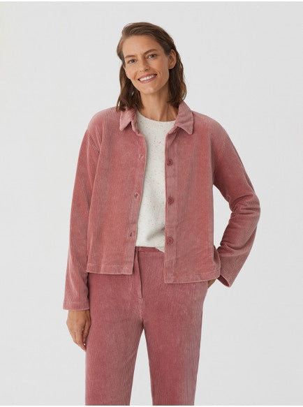 Nice Things Elastic Corduroy Jacket Pink