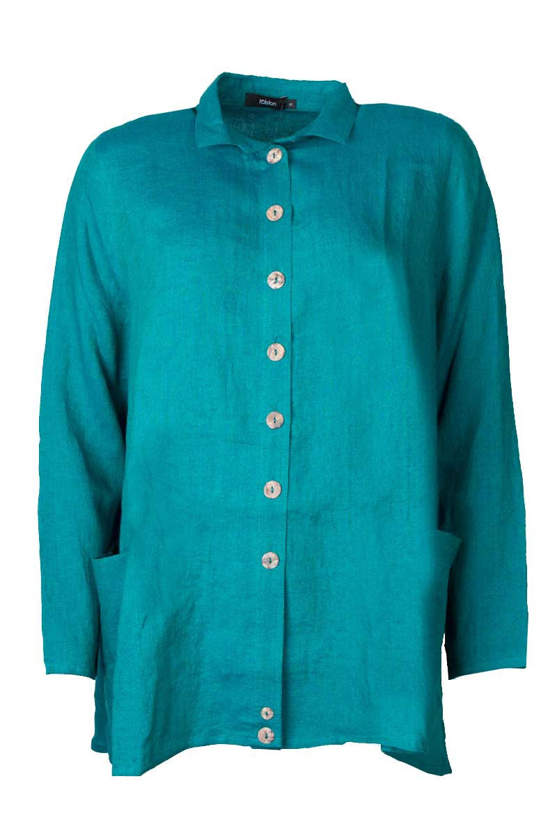 Ralston Wally Shirt Linen Carribbean