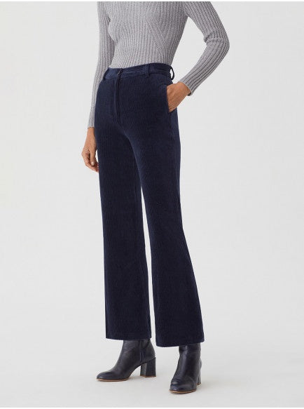 Nice Things Corduroy Taylor Trousers Navy
