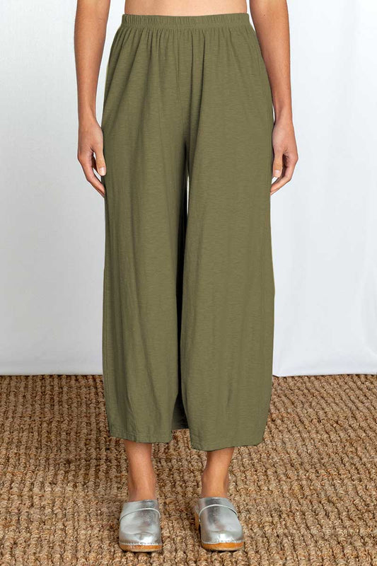 Cut Loose Cropped Pants With Darts Seaweed