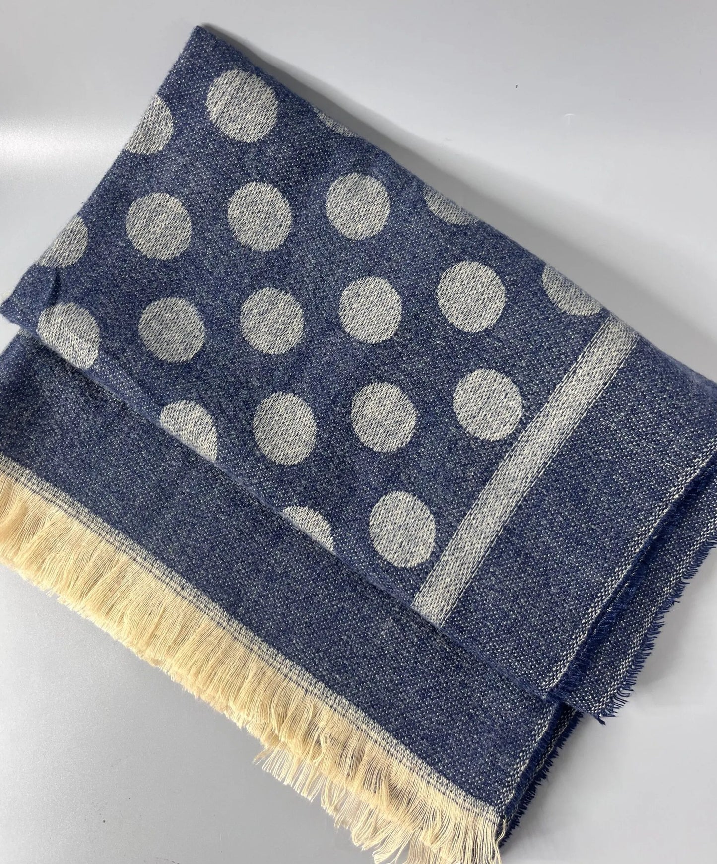 Jess & Lou Soft Spot Plush Scarf Blue