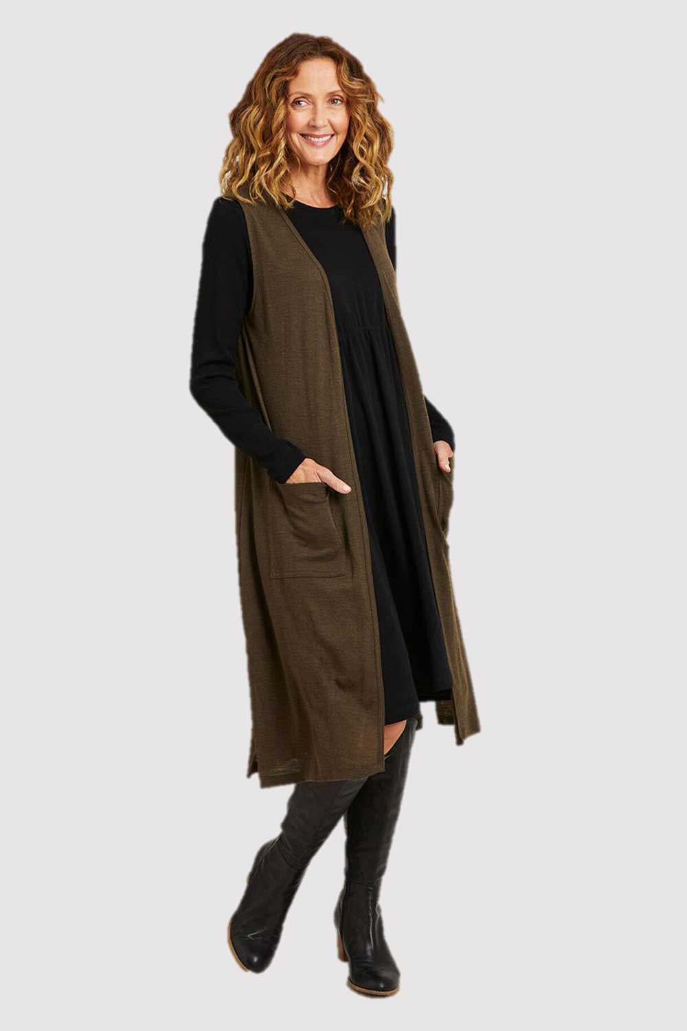 Long Yarn Gilet