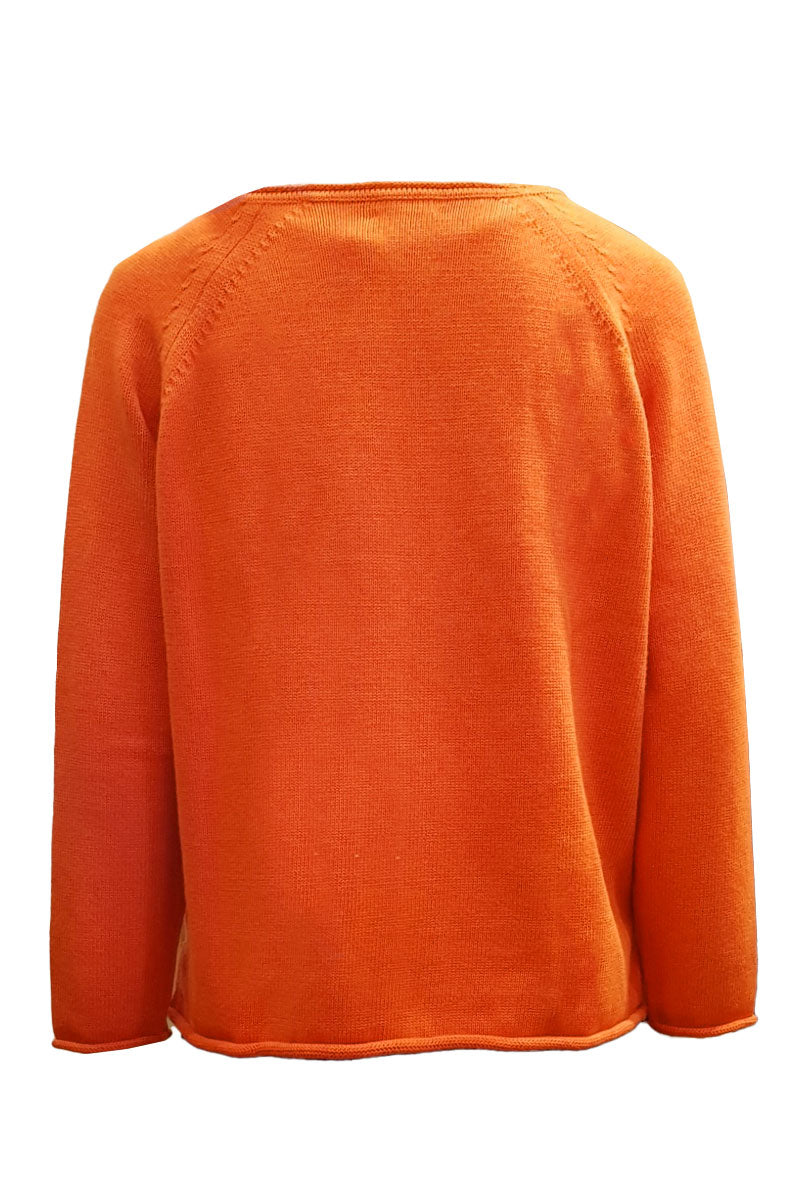 Ochre Reese Cotton Jumper Clemmentine