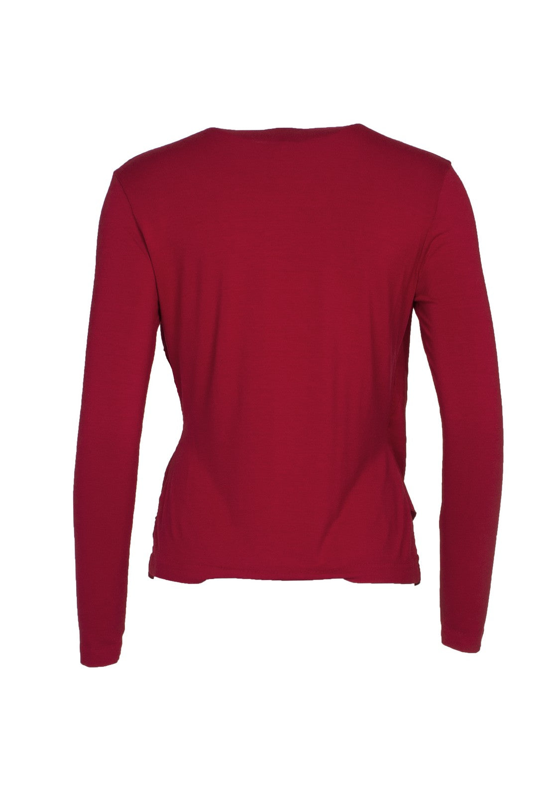 European Culture Velvet Trip Top Red