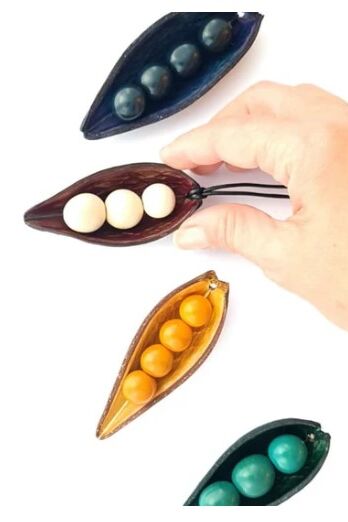 Pretty Pink Jewellery Pod Necklace Natural