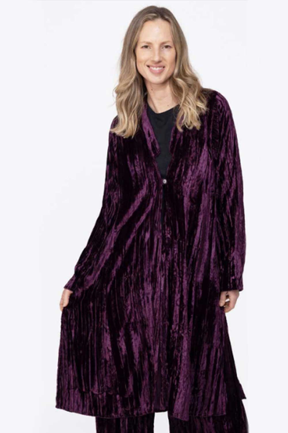 Nargis Velvet Crushed Jacket