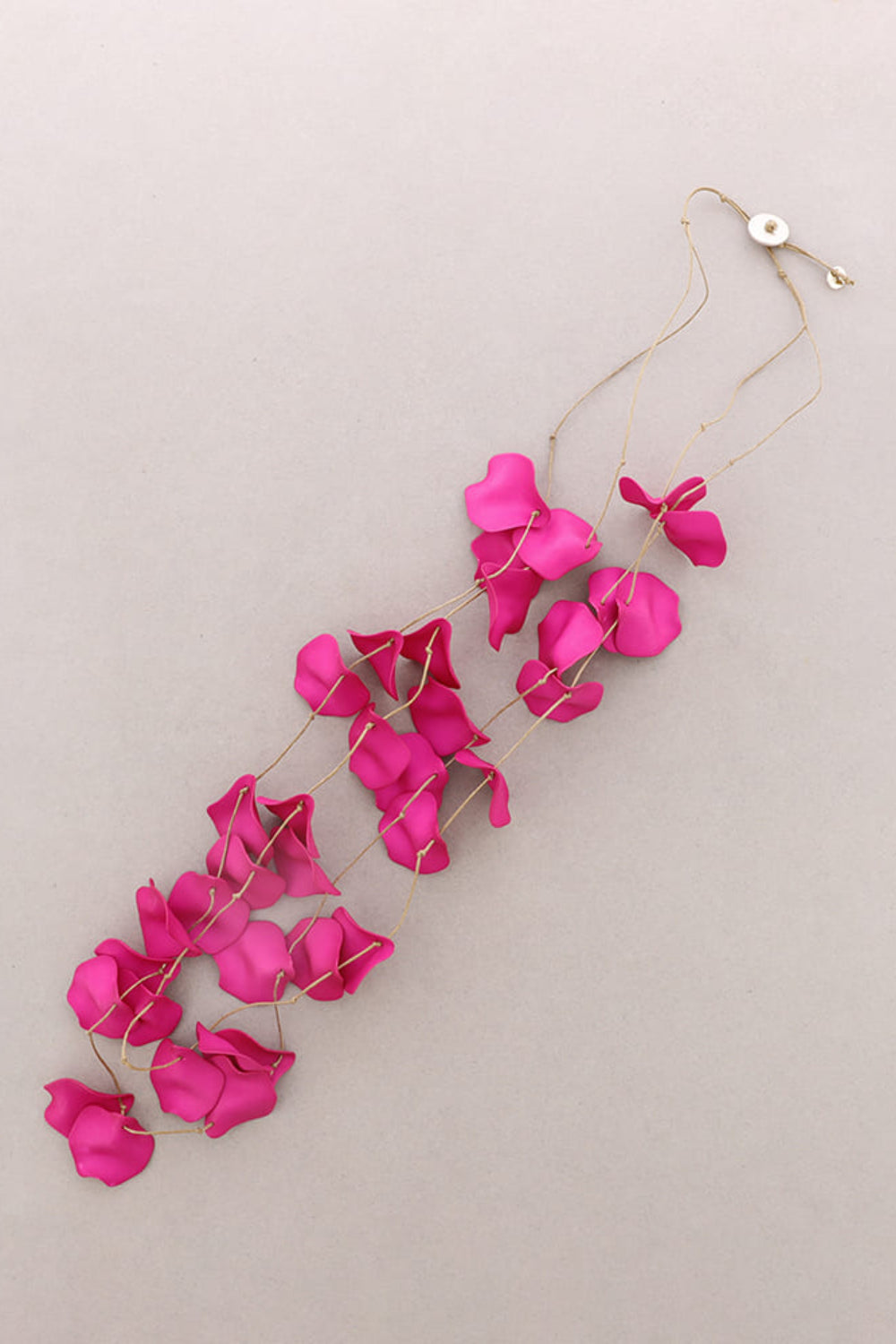 Double Strand Resin Petal Necklace